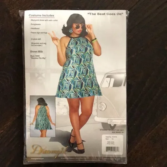 Dreamgirl The Beat Goes On 60's Pleated Costumes - Picture 9 of 13